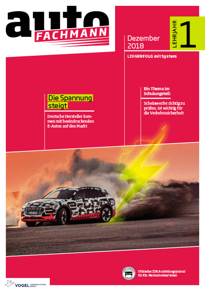 AF-005_LJ1 Titelseite autoFACHMANN Dezember 2018 Lehrjahr 1
