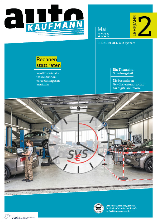 Titelseite Magazin autoKAUFMANN Mai 2026 2. Lehrjahr