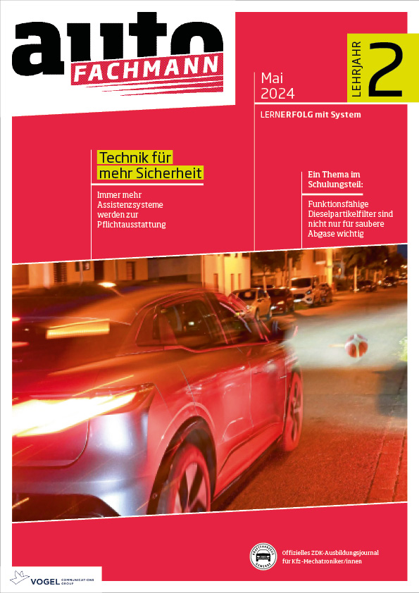 Titelseite Magazin autoFACHMANN Mai 2024 2. Lehrjahr