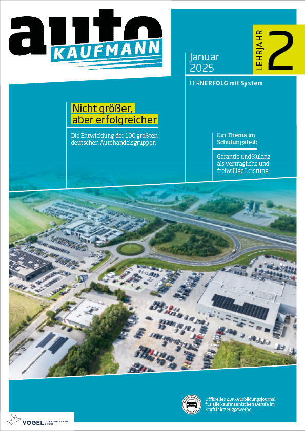 autoKAUFMANN 06/2025 Lehrjahr 2 Titelseite Magazin autoKAUFMANN Januar 2025 2. Lehrjahr