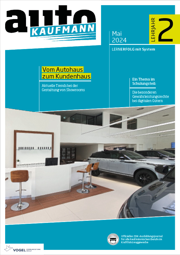 Titelseite Magazin autoKAUFMANN Mai 2024 2. Lehrjahr