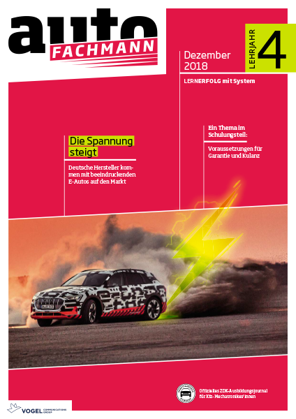 AF-005_LJ4SA96LuUMUjKaK Titelseite autoFACHMANN Dezember 2018 Lehrjahr 4