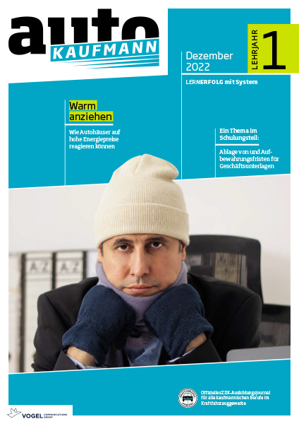 AK-005_LJ1N6EOzgVmiTLVs Titelseite autoKAUFMANN Dezember 2022 Lehrjahr 1