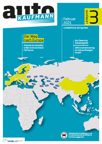 Ak-007_LJ3 Titelseite autoKAUFMANN Februar 2021 Lehrjahr 3
