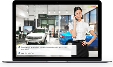 Monitor autoKAUFMANN E-Learning-Kurs