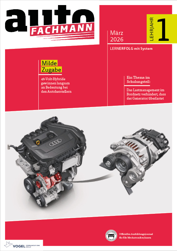 Titelseite Magazin autoFACHMAN März 2026 1. Lehrjahr