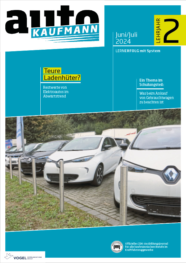 autoKAUFMANN 11/2024 Lehrjahr 2 Titelseite Magazin autoKAUFMANN Juni/Juli 2024 2. Lehrjahr
