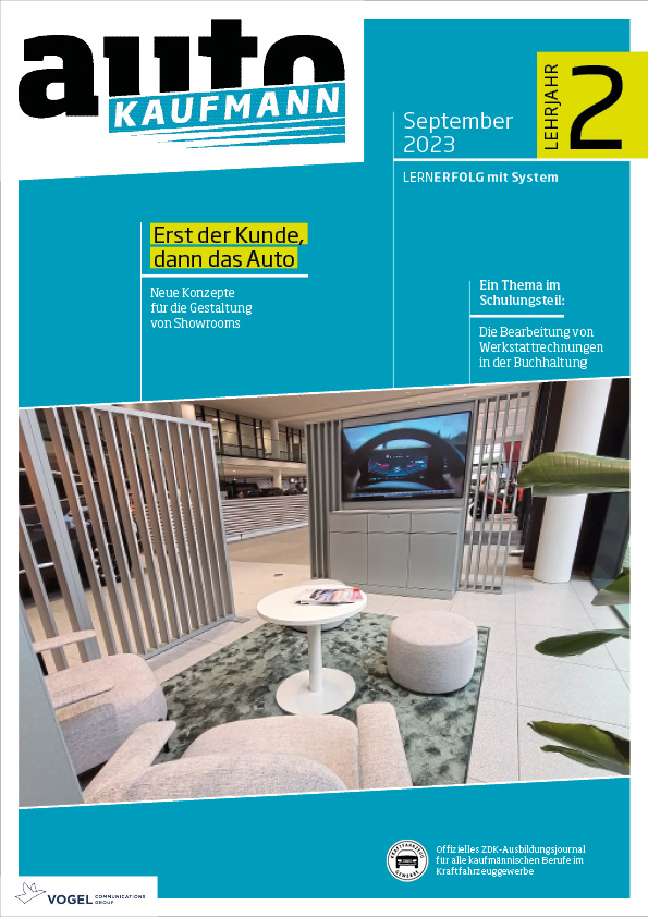 Titelseite Magazin autoKAUFMANN August 2023 2. Lehrjahr