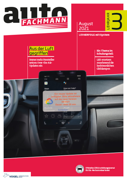 AF-001_LJ3wBt4AG9DVKsJu Titelseite autoFACHMANN August 2021 Lehrjahr 3