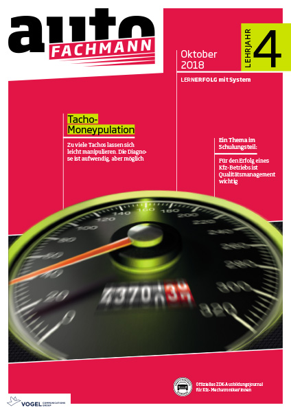 AF-003_LJ4TDaqTPW3CSUcy Titelseite autoFACHMANN Oktober 2018 Lehrjahr 4