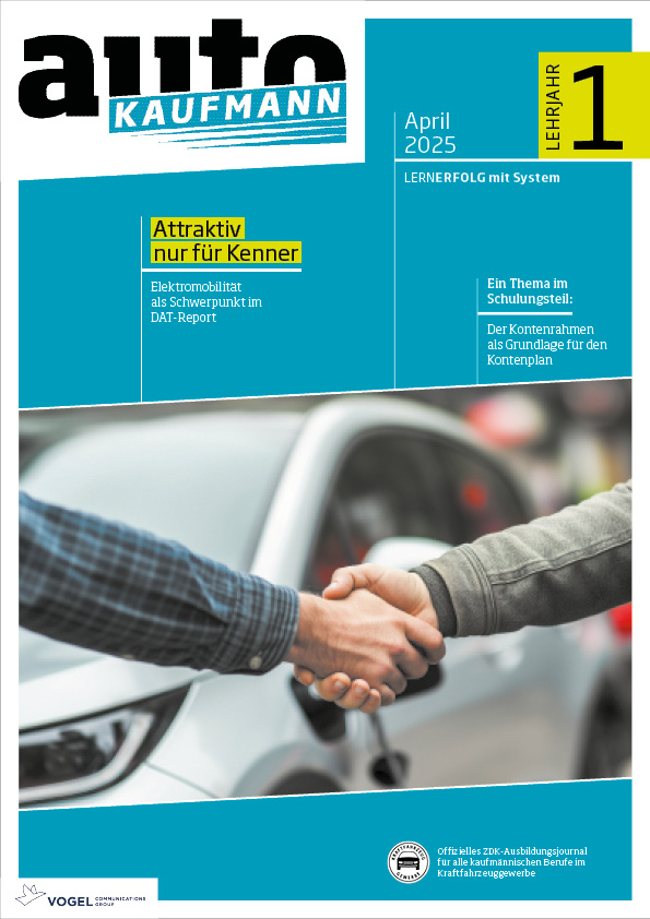 autoKAUFMANN 09/2025 Lehrjahr 1 Titelseite Magazin autoKAUFMANN April 2025 1. Lehrjahr