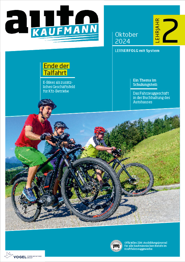 autoKAUFMANN 03/2024 Lehrjahr 2 Titelseite Magazin autoKAUFMANN Oktober 2024 2. Lehrjahr