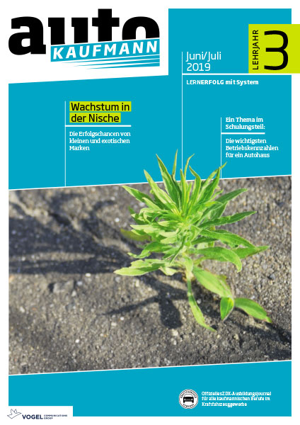 AK-011_LJ3LiVKFRgGJdjSA Titelseite autoKAUFMANN Juni/Juli 2019 Lehrjahr 3