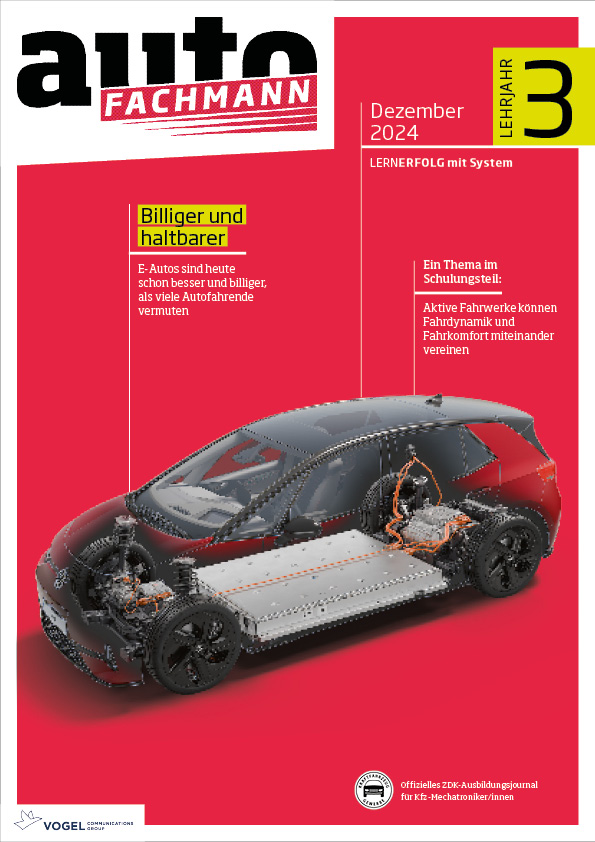 Titelseite Magazin autoFACHMANN Dezember 2024 3. Lehrjahr