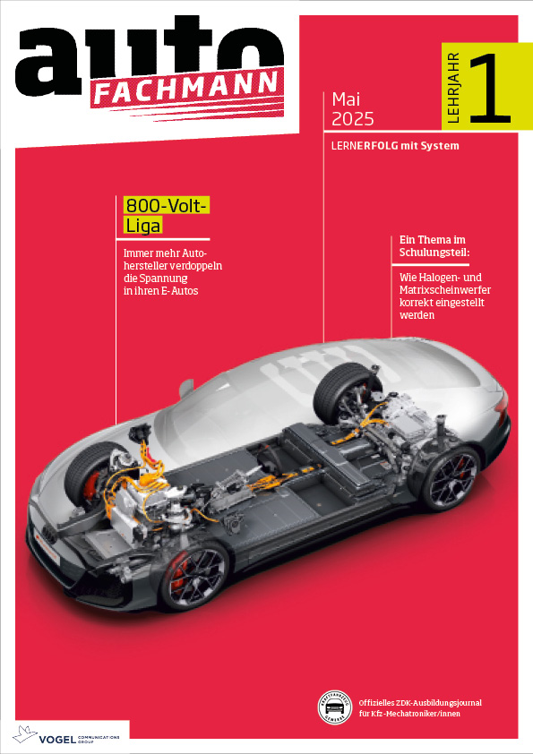 autoFACHMANN 10/2025 Lehrjahr 1 Titelseite Magazin autoFACHMAN Mai 2025 1. Lehrjahr