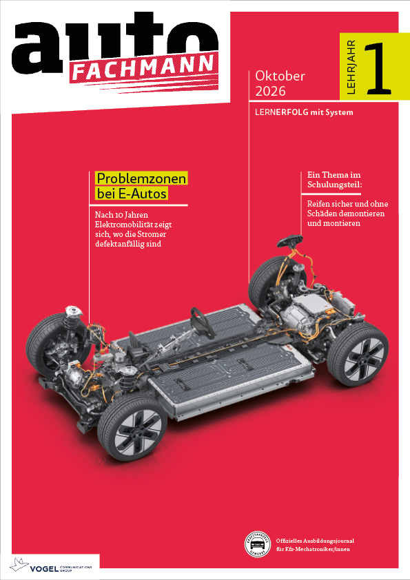 Titelseite Magazin autoFACHMANN, Oktober 2026, 1. Lehrjahr