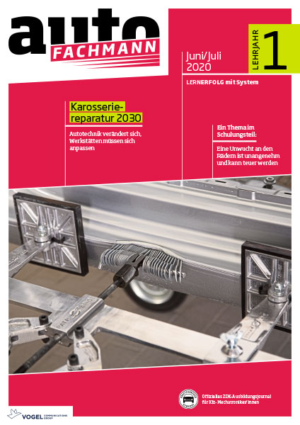 AF-011_LJ1Gm4Fec1OVj6GF Titelseite autoFACHMANN Juni/Juli 2020 Lehrjahr 1