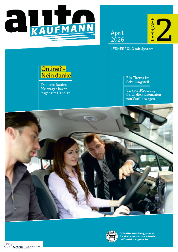 Titelseite Magazin autoKAUFMANN April 2026 2. Lehrjahr