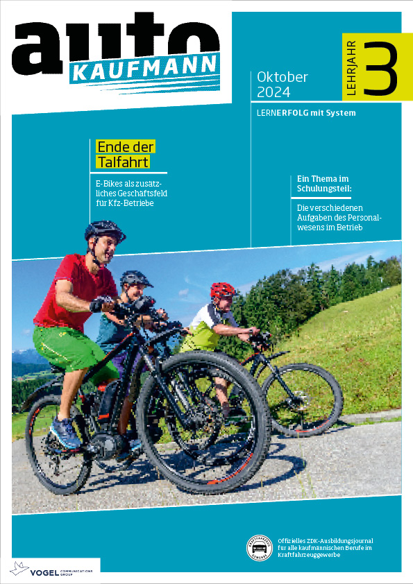 autoKAUFMANN 03/2024 Lehrjahr 3 Titelseite Magazin autoKAUFMANN Oktober 2024 3. Lehrjahr